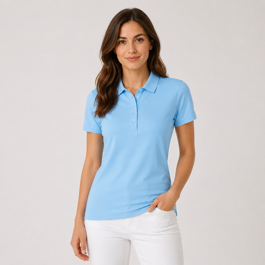 Urban polo ženska majica - svetlo plava